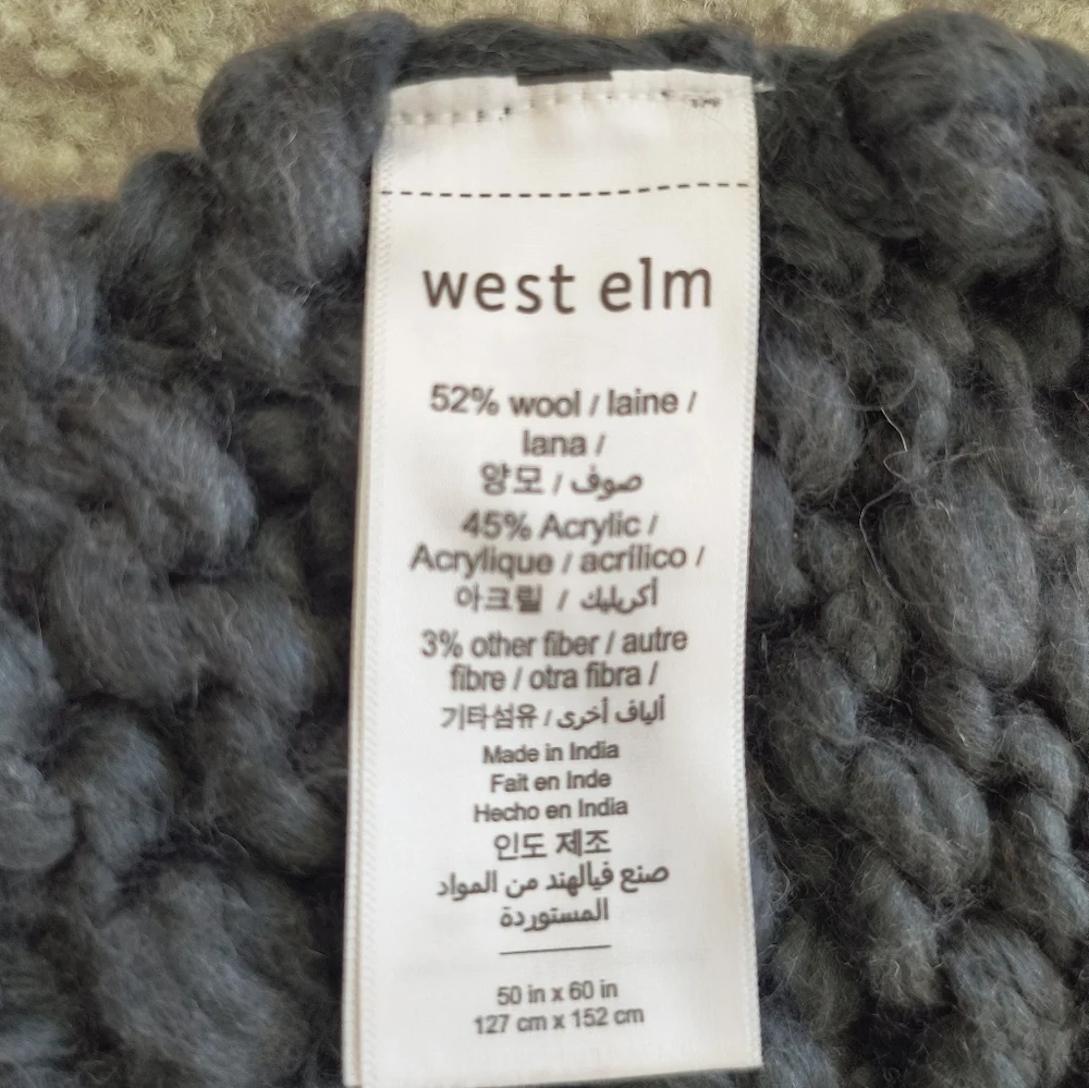 West Elm Throw Blanket